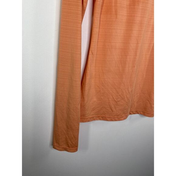 Fabletics Womens Orange Workout Gym Training Running Long Sleeve Tee Size XS - Picture 4 of 9